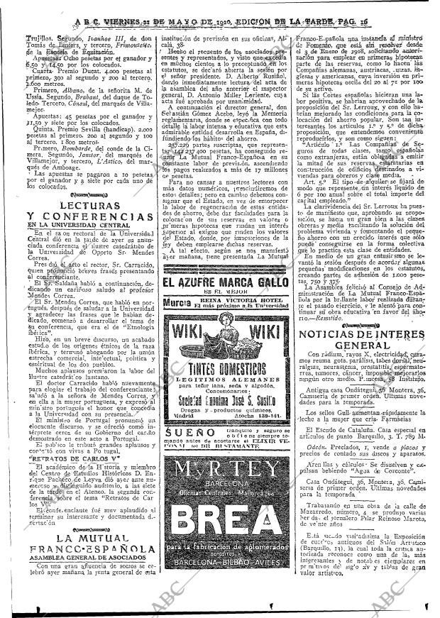 ABC MADRID 21-05-1920 página 16