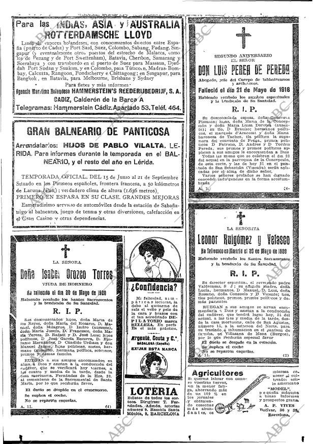ABC MADRID 21-05-1920 página 20