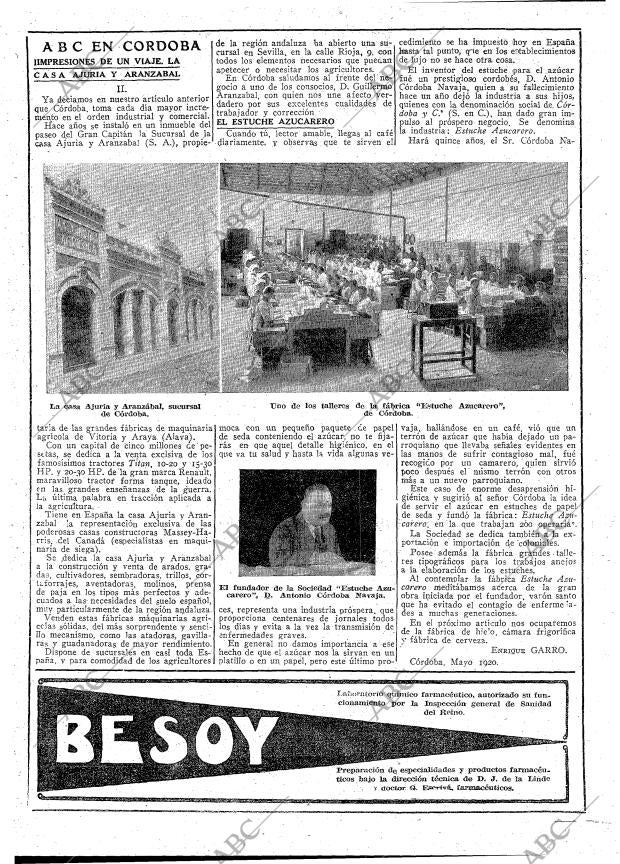 ABC MADRID 22-05-1920 página 6