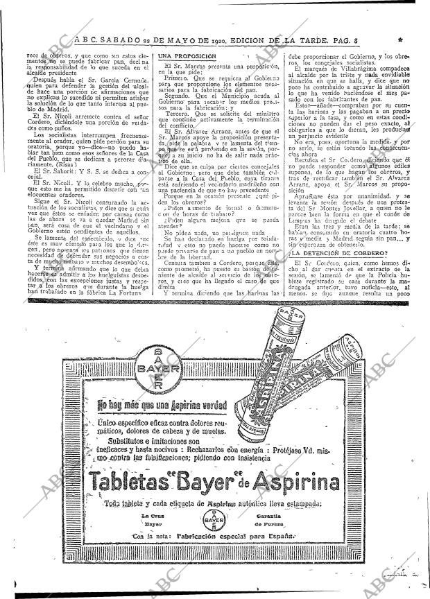 ABC MADRID 22-05-1920 página 8