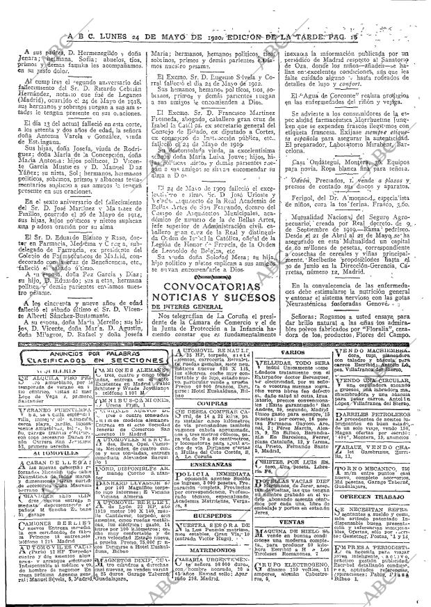 ABC MADRID 24-05-1920 página 16