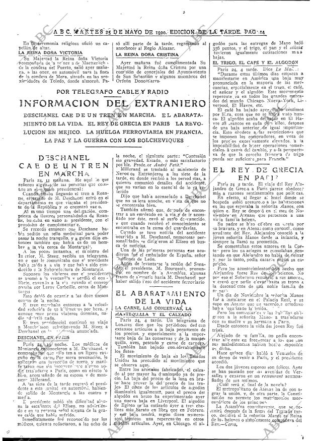 ABC MADRID 25-05-1920 página 14