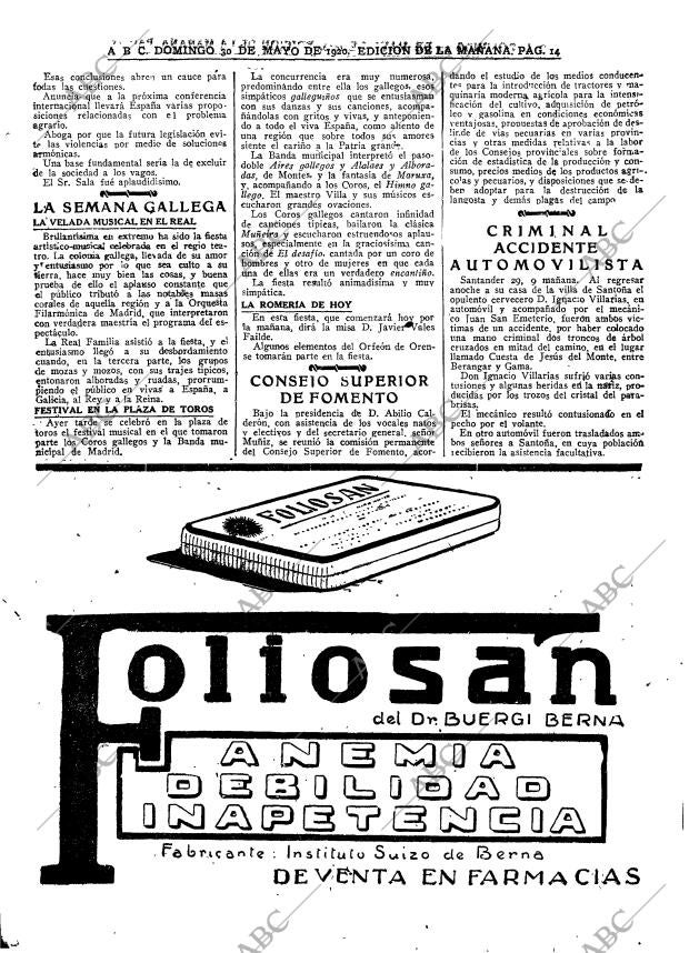 ABC MADRID 30-05-1920 página 14