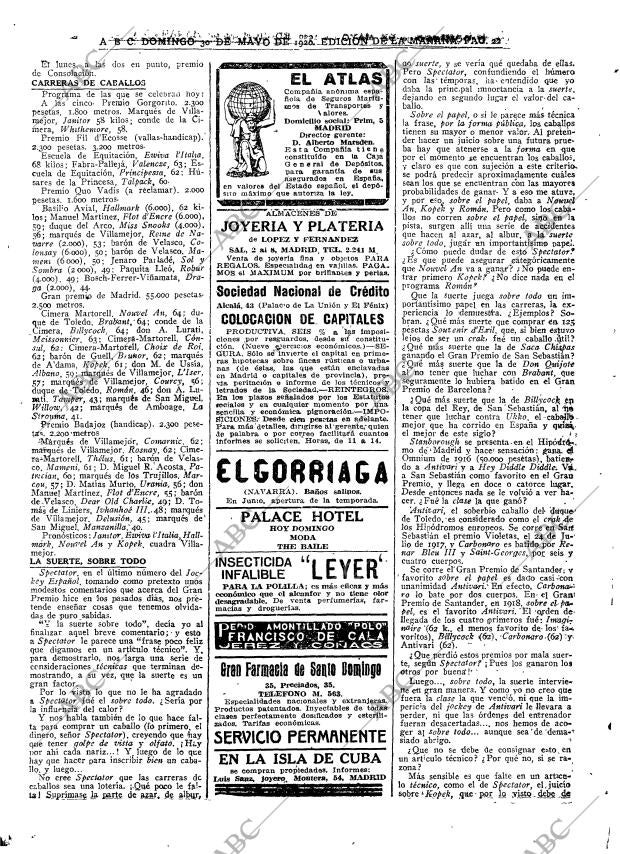 ABC MADRID 30-05-1920 página 22