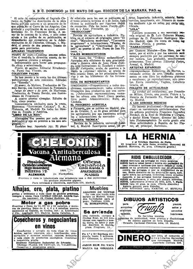 ABC MADRID 30-05-1920 página 24