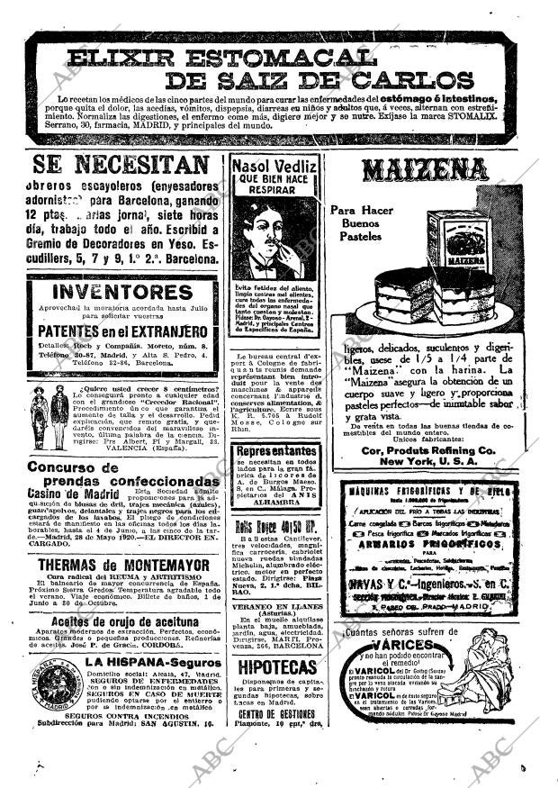 ABC MADRID 30-05-1920 página 33
