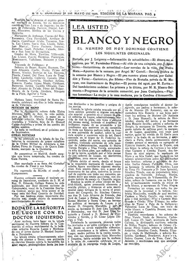 ABC MADRID 30-05-1920 página 9