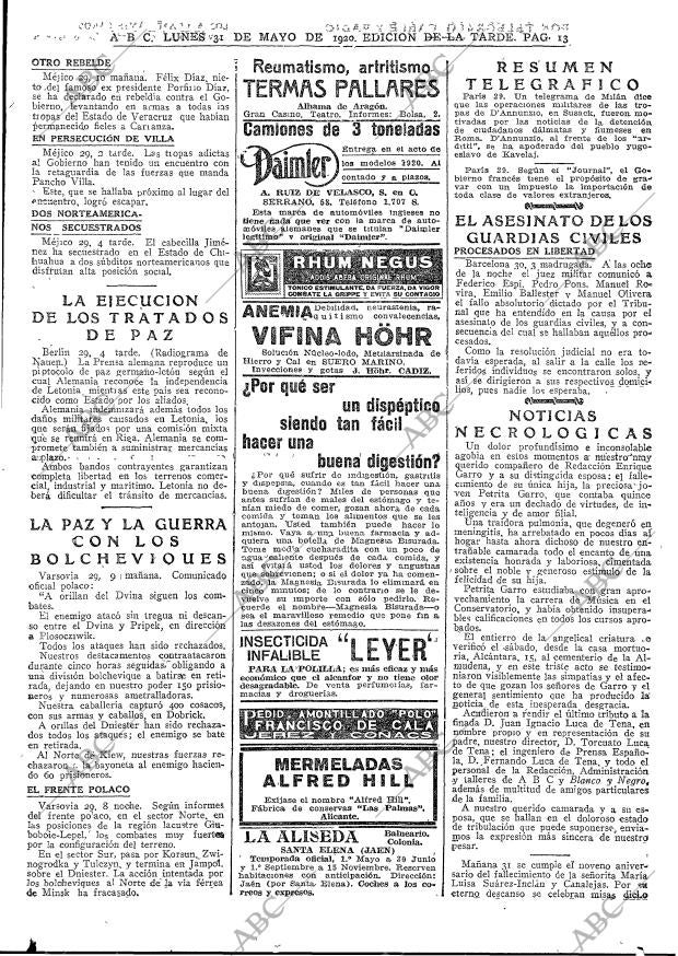 ABC MADRID 31-05-1920 página 13