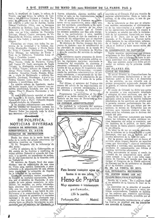 ABC MADRID 31-05-1920 página 9