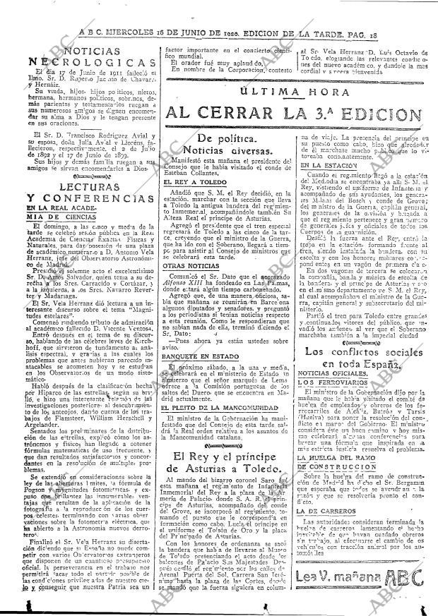 ABC MADRID 16-06-1920 página 18