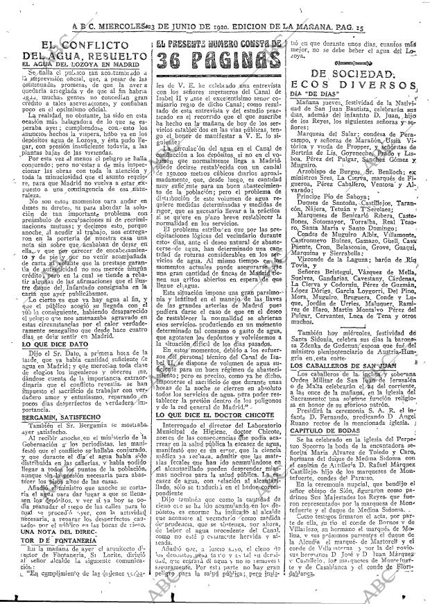 ABC MADRID 23-06-1920 página 15