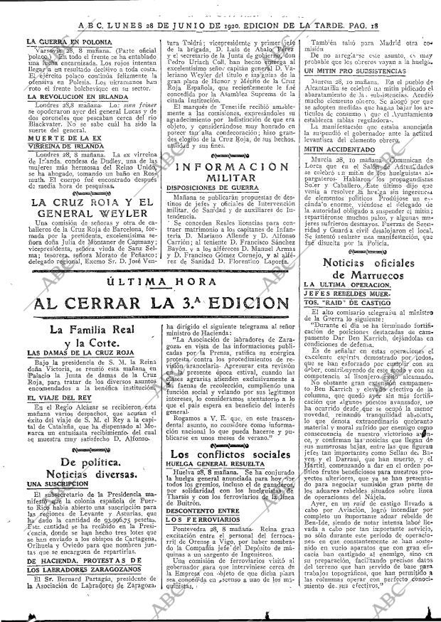 ABC MADRID 28-06-1920 página 18