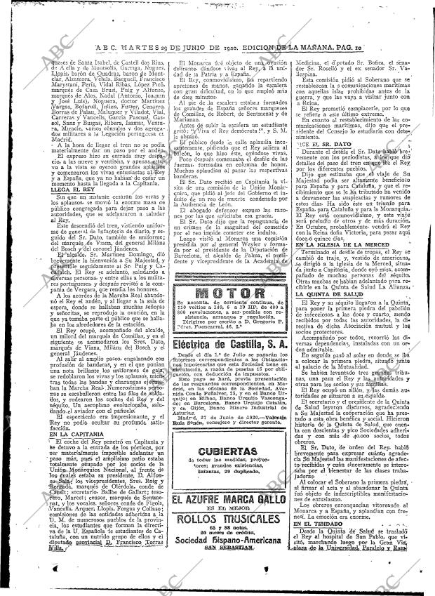 ABC MADRID 29-06-1920 página 10
