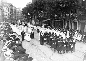 La procesión del Corpus de la Casa Provincial de Caridad