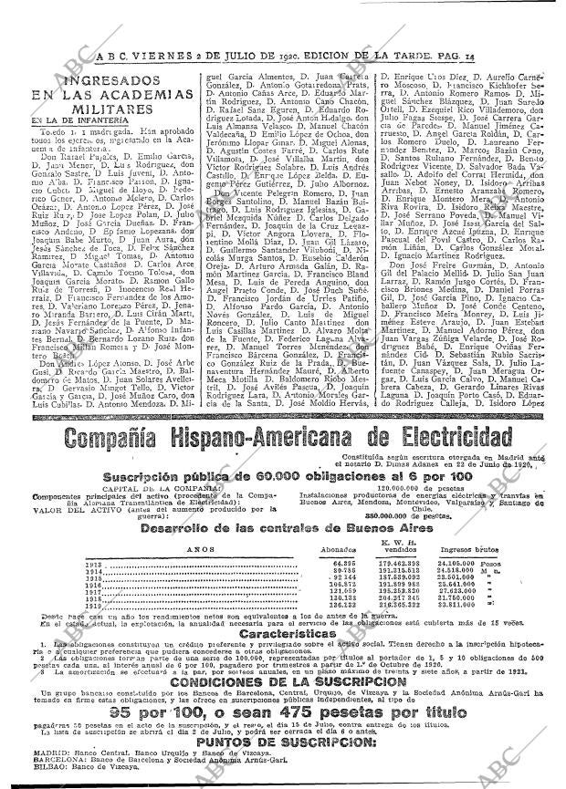 ABC MADRID 02-07-1920 página 14