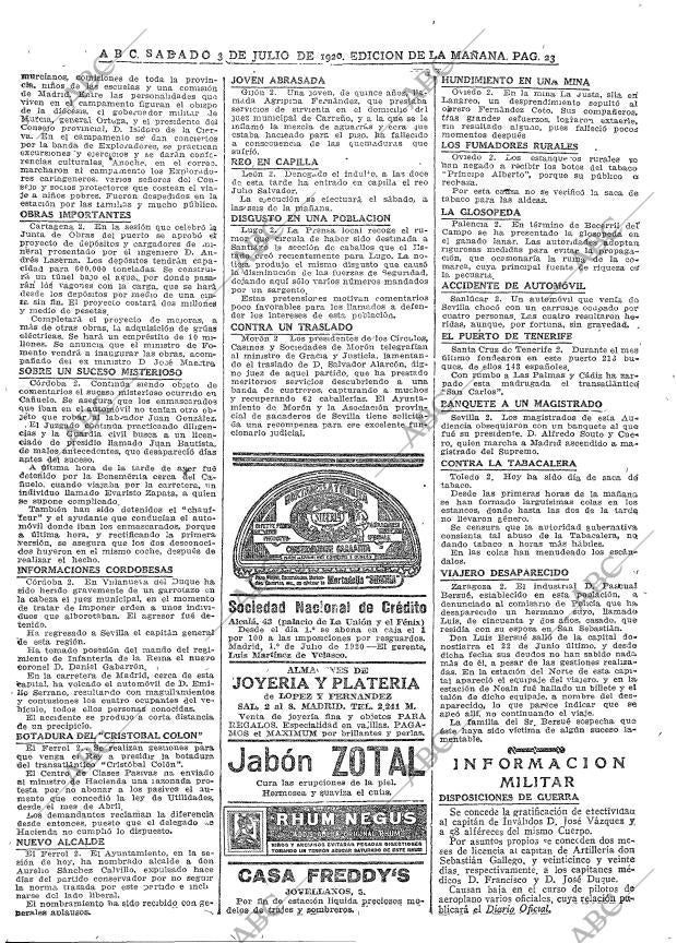 ABC MADRID 03-07-1920 página 23