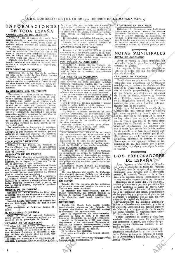 ABC MADRID 11-07-1920 página 27
