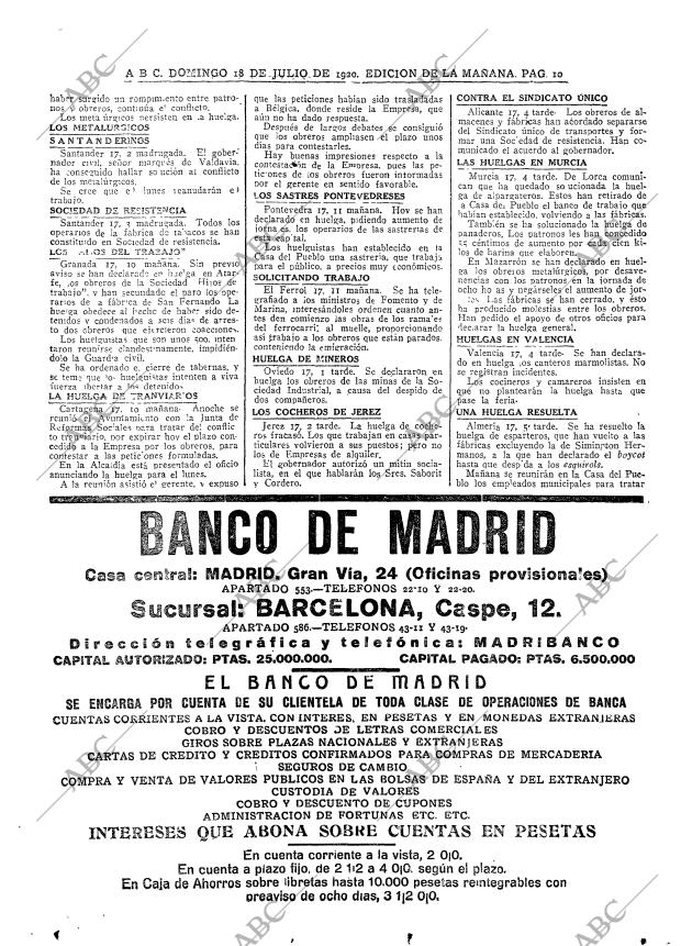 ABC MADRID 18-07-1920 página 10