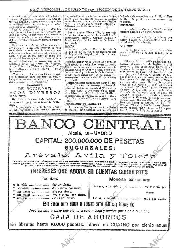 ABC MADRID 21-07-1920 página 10