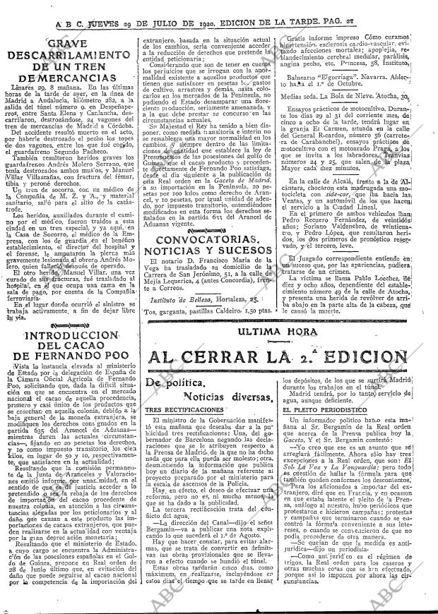 ABC MADRID 29-07-1920 página 21