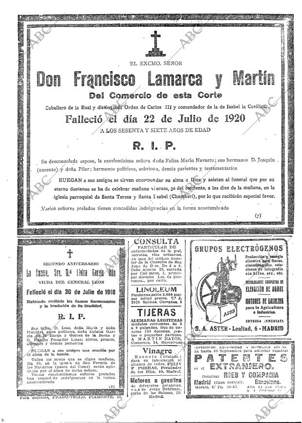 ABC MADRID 29-07-1920 página 27
