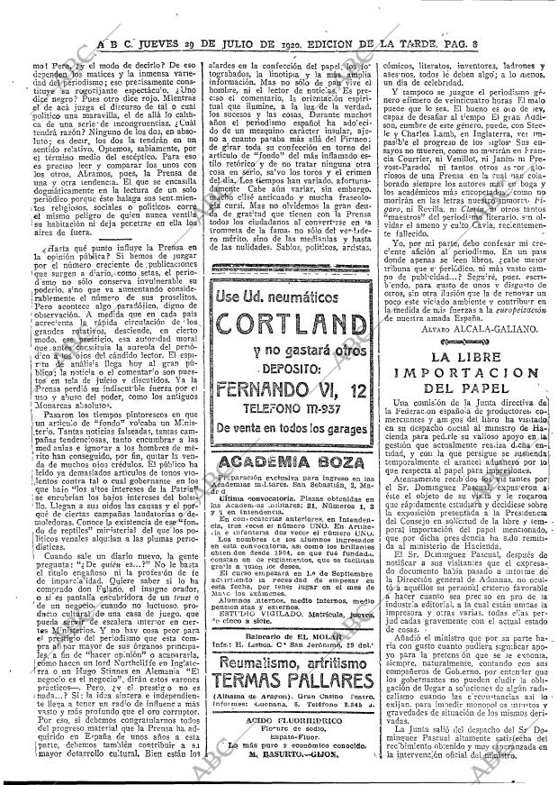 ABC MADRID 29-07-1920 página 8