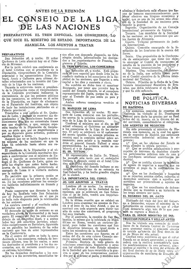 ABC MADRID 29-07-1920 página 9