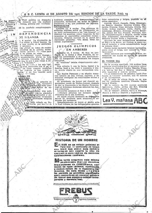 ABC MADRID 16-08-1920 página 14