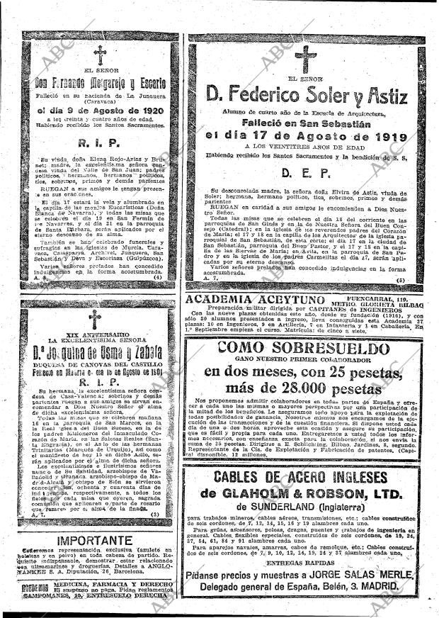 ABC MADRID 16-08-1920 página 26