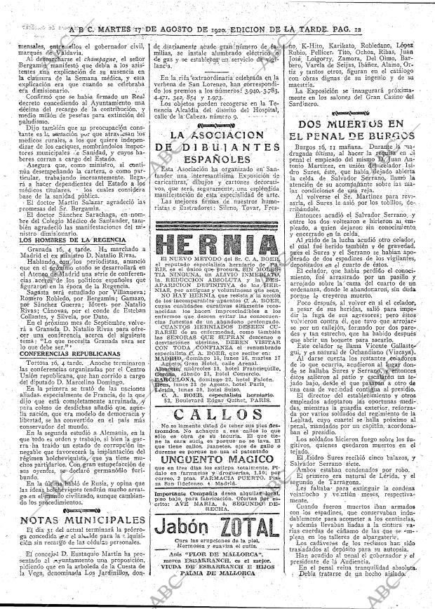 ABC MADRID 17-08-1920 página 12