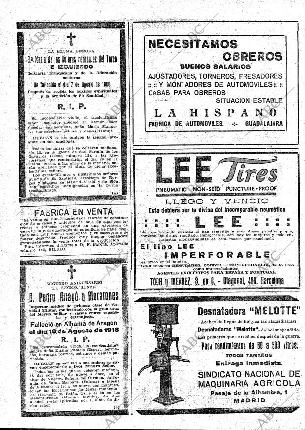 ABC MADRID 17-08-1920 página 28