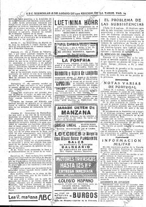ABC MADRID 18-08-1920 página 14