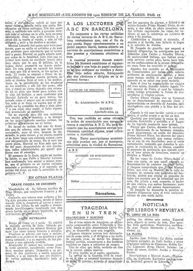ABC MADRID 18-08-1920 página 17