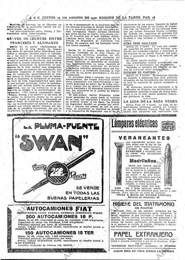 ABC MADRID 19-08-1920 página 16
