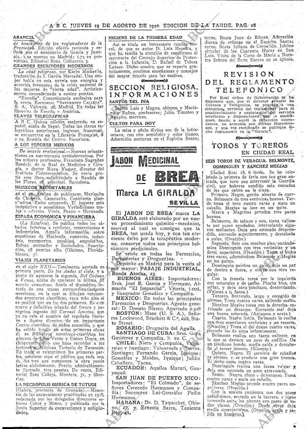 ABC MADRID 19-08-1920 página 18