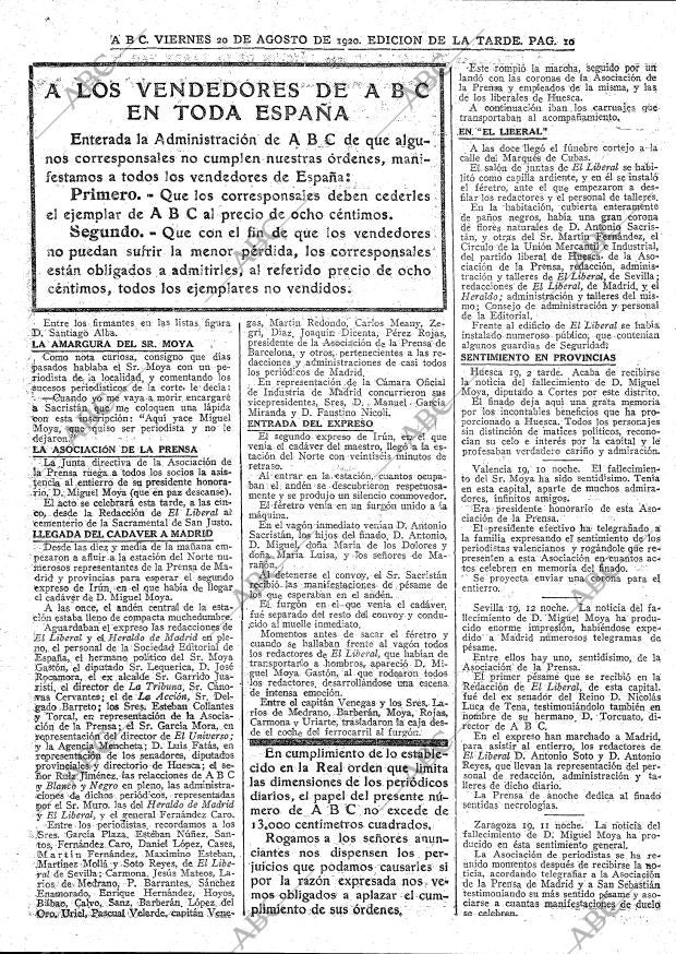 ABC MADRID 20-08-1920 página 10