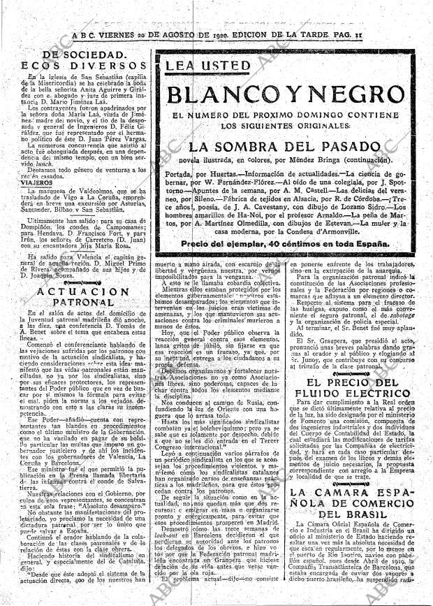 ABC MADRID 20-08-1920 página 11