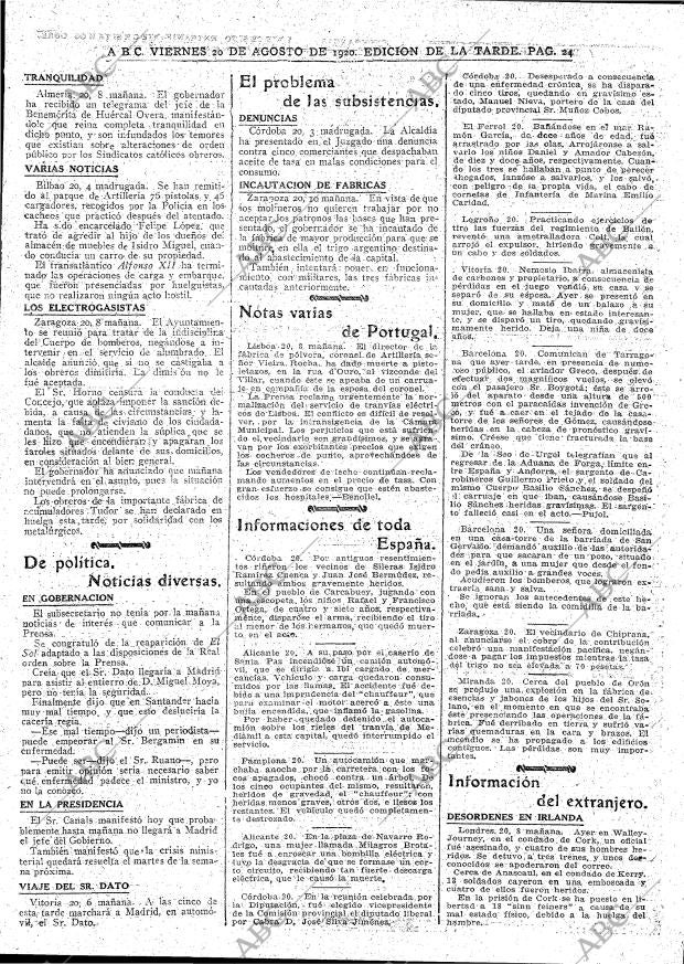 ABC MADRID 20-08-1920 página 24