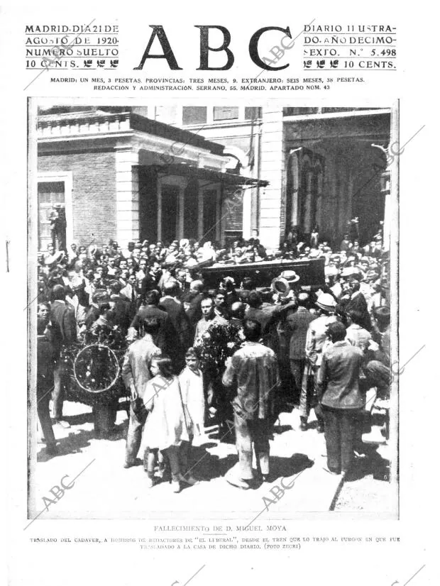 ABC MADRID 21-08-1920 página 1