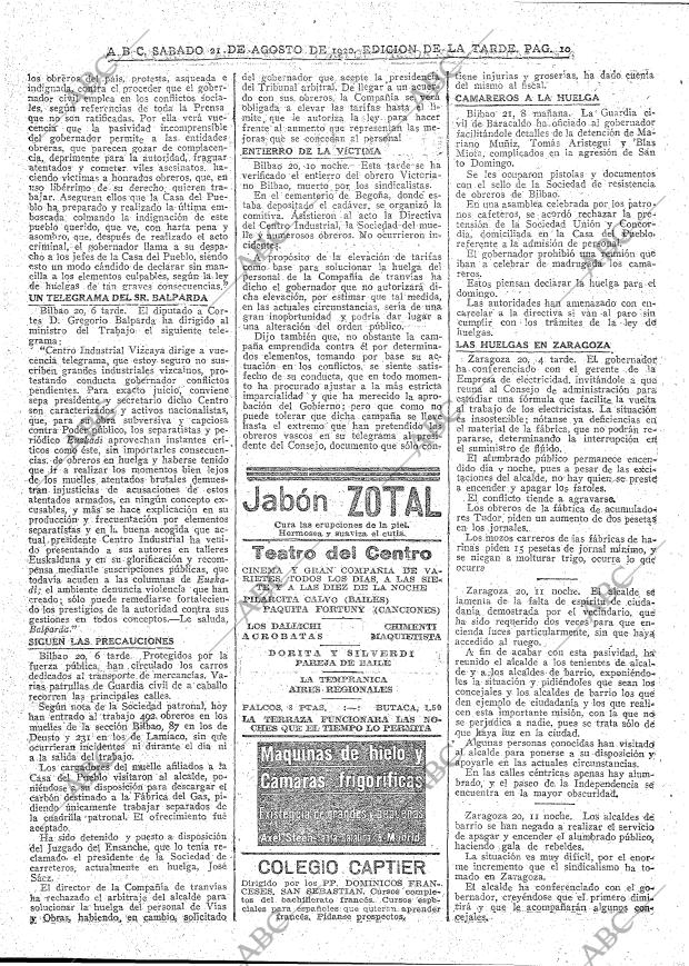 ABC MADRID 21-08-1920 página 10