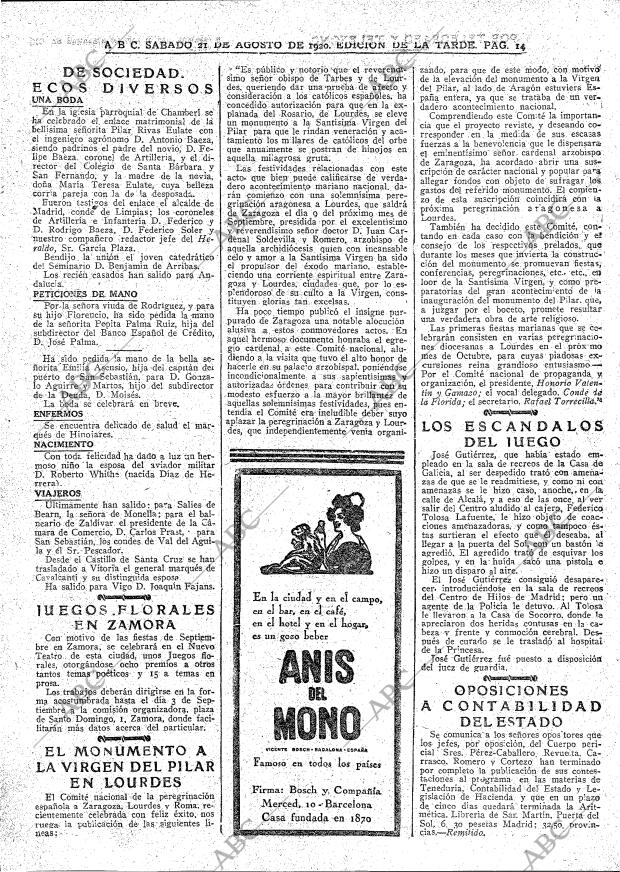 ABC MADRID 21-08-1920 página 14