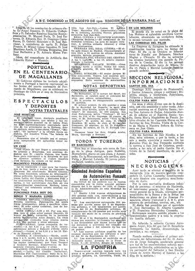 ABC MADRID 22-08-1920 página 21
