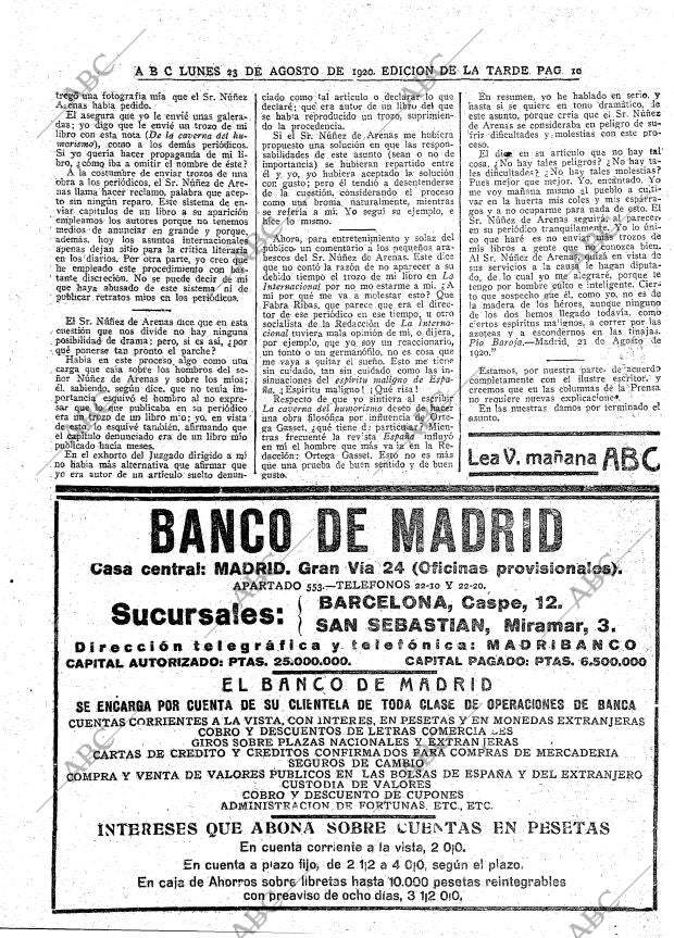ABC MADRID 23-08-1920 página 10