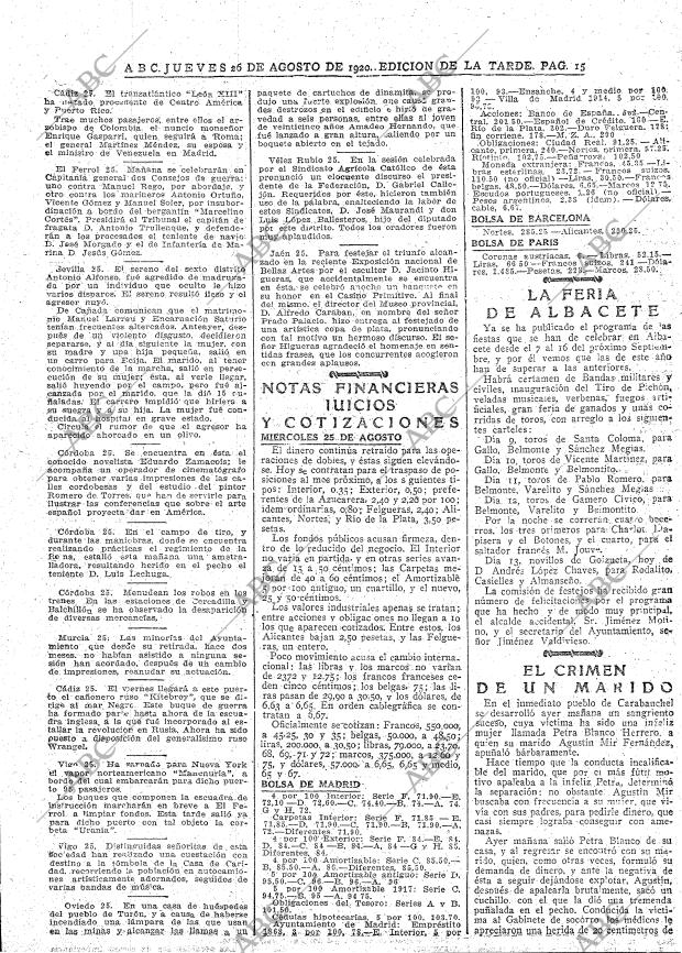 ABC MADRID 26-08-1920 página 15
