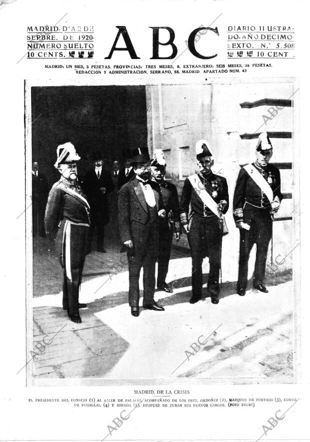 ABC MADRID 02-09-1920 página 1