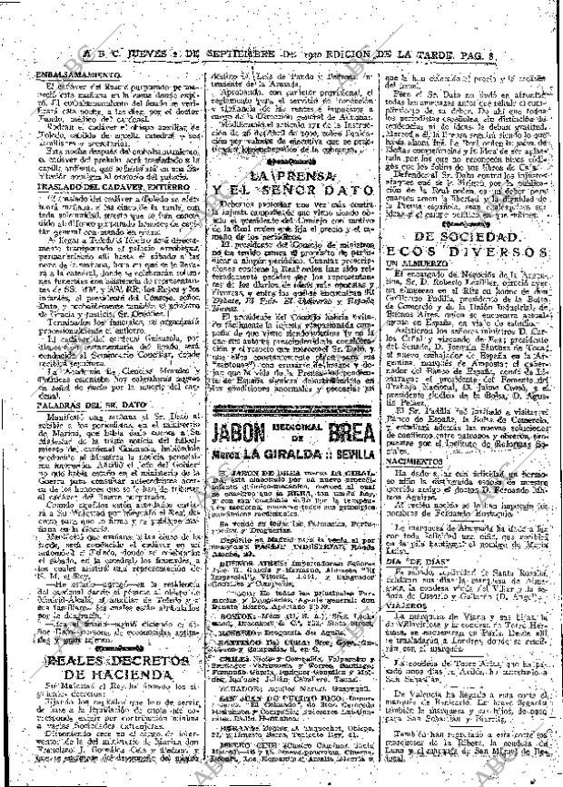 ABC MADRID 02-09-1920 página 8