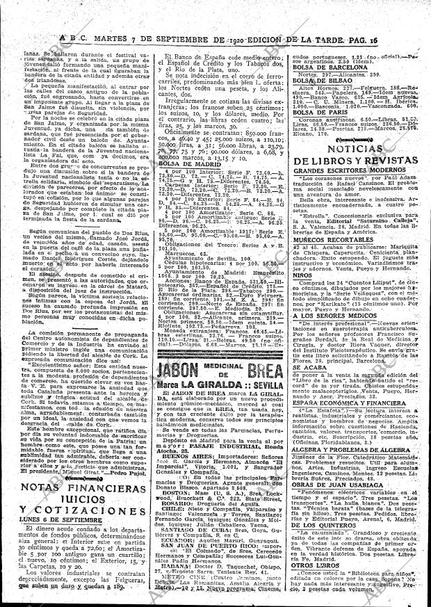 ABC MADRID 07-09-1920 página 16
