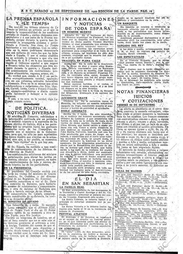 ABC MADRID 25-09-1920 página 11