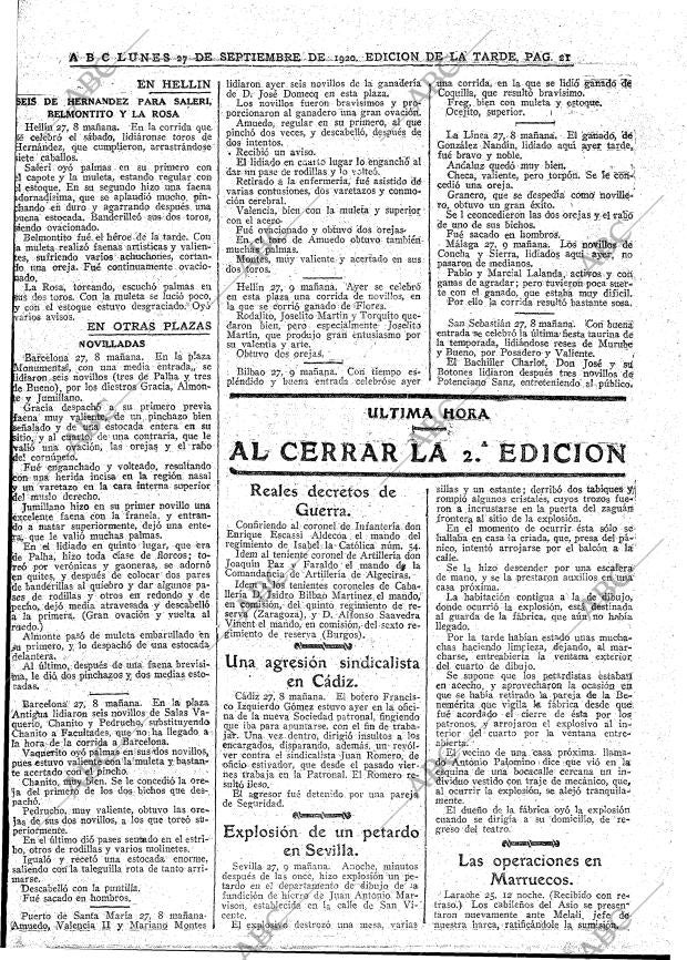 ABC MADRID 27-09-1920 página 21