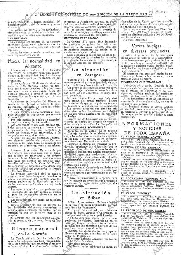 ABC MADRID 18-10-1920 página 10
